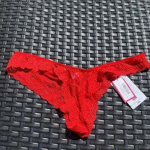 Red Lace Wicked Weasel tanga